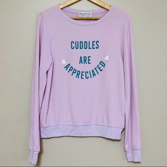 Wildfox NWT! Cuddles are Appreciated Sweatshirt - Picture 2 of 4